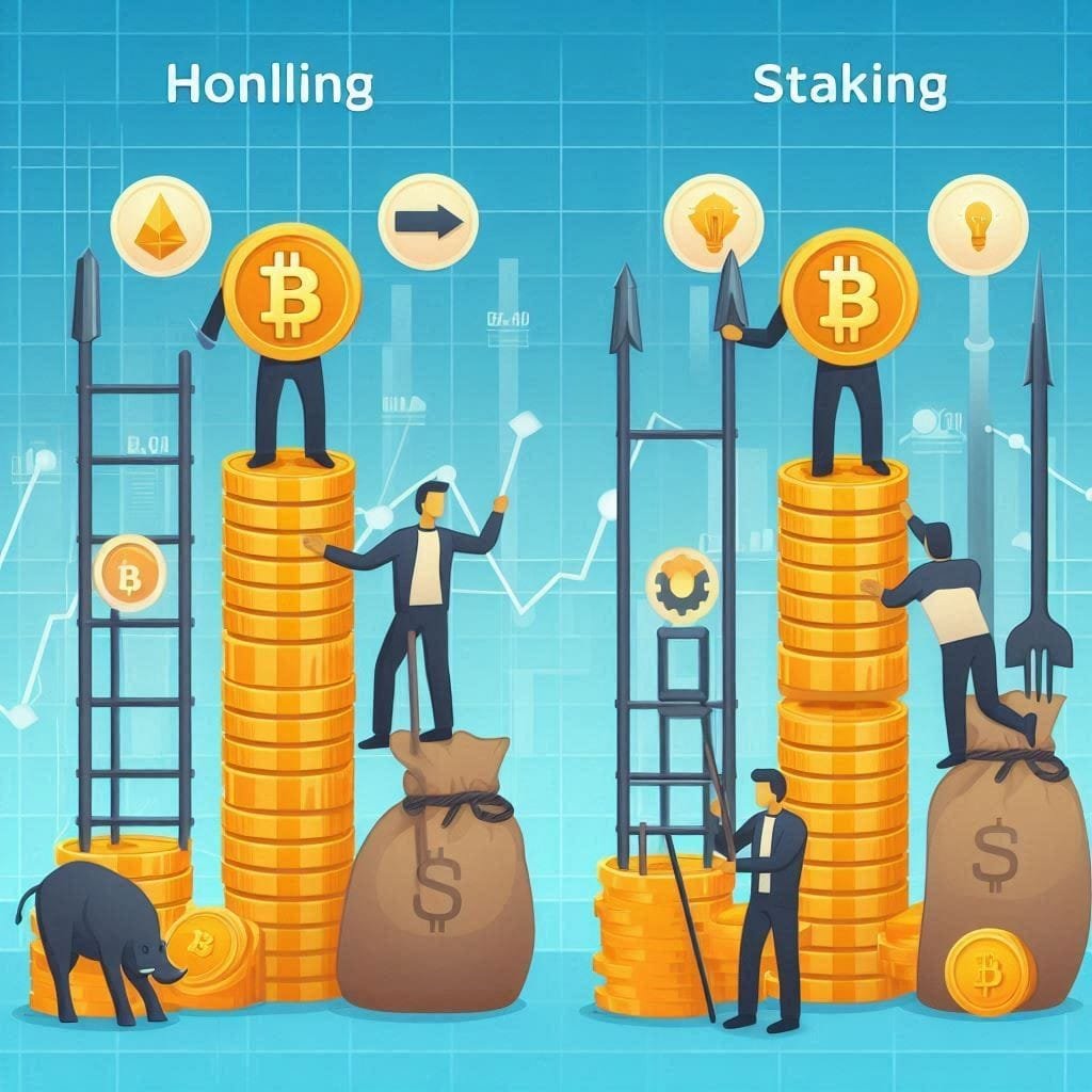 HODLing vs. Staking